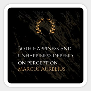 Marcus Aurelius's Insight: The Power of Perception in Shaping Emotions Sticker